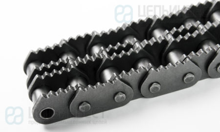 Роликовые цепи с зубчатыми пластинами (Sharp top chains)