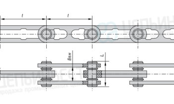 Цепи тяговые разборные с вращающимися валиками (Р1) ГОСТ 589-85