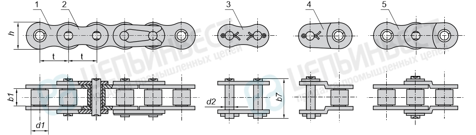 Цепь ПР-103,2-650