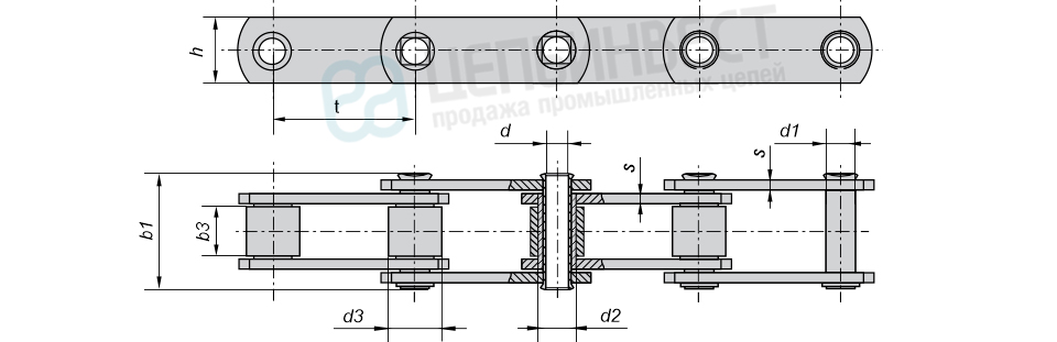 Цепь МС28-2-100-3