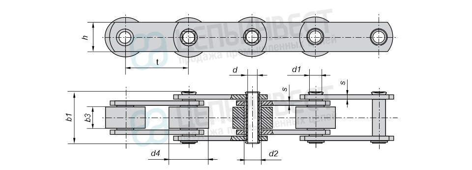 Цепь МС28-3-100-3