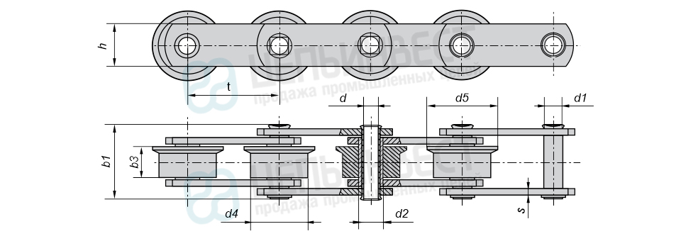 Цепь МС28-4-100-3