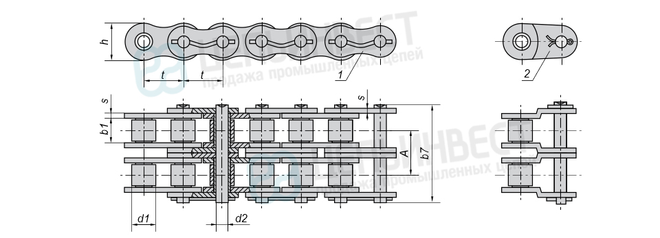 Цепь 2ПРН-31,75