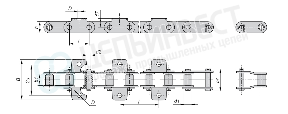 Цепь ТРД-38-4600-1-1-6-Т