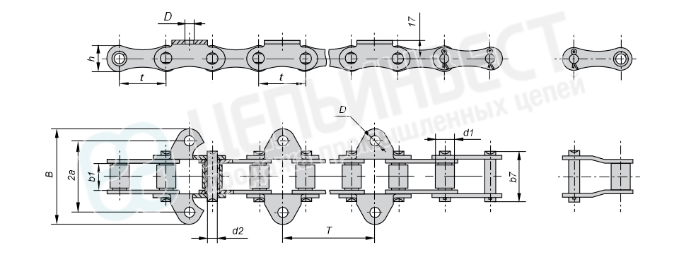 Цепь ТРД-31,75-2300-1-1-6-Т
