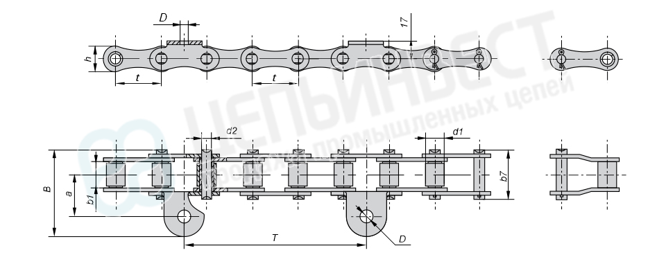 Цепь ТРД-38-5600-3-10-2