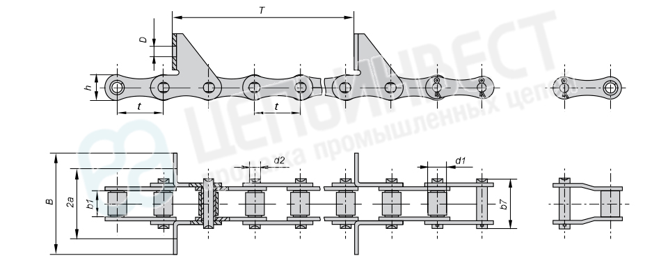 Цепь ТРД-38-4600-2-1-6-Т