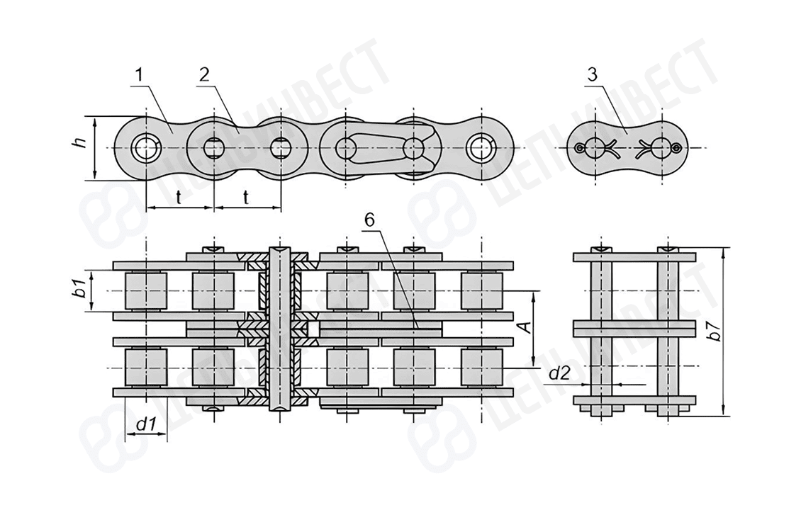 Цепь 2ПР-12,7-31,8