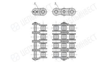 Цепь Четырехрядные (4ПР) 2 часть