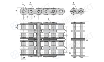 Цепь Четырехрядные (4ПР) 1 часть